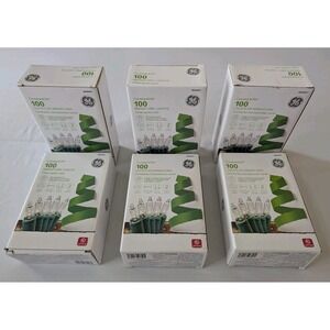 GE ConstantON 100 Clear Miniature Christmas String Lights 20.6ft Lot Of 6